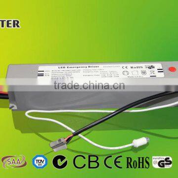 GS SAA Certified LED Emergency Driver, All-in-One Design Driver+battery 3 hours power supply LED Emergency Driver