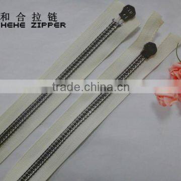 10#intensified Zipper, Two Way Open End, Shiny Black Nickel Teeth photo-3