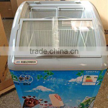 200L Sliding Glass Doors Ice Cream Display Chest Freezer photo-6