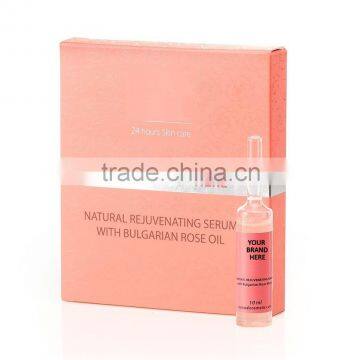 Rejuvenating Serum with Organic Rose Water, Natural Cosmetic Product - 10 ml. Private Label Available. Made in EU