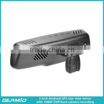 GERMID 2016 Latest Android rear view mirror with HD DVR recorder and FM transmitter