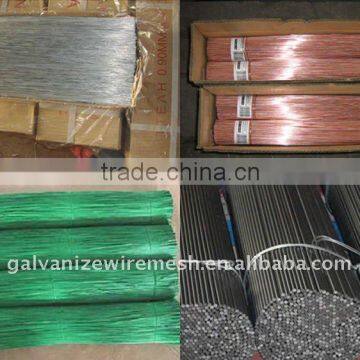 black or galvanized wire straight cut iron wire for binding bar