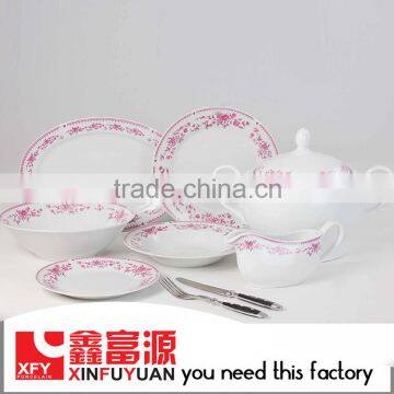 fine porcelain round porcelain dinner set