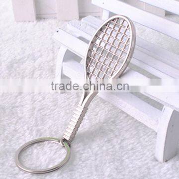 fashion tennis racket metal sport keychains