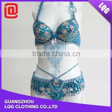 sexy belly dance costume belly dance bead trimming wear & Belly costumes DS006