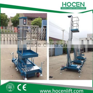 12M Mast Aluminum Alloy Working Platform Hydraulic Electric Aerial Maintenance Lifting Table