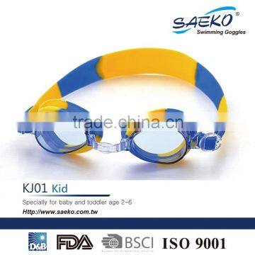 KJ01- CE Certificated Waterproof Summer Hot Sale Children Swimming Goggles