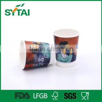 Healthy Custom Size Eco-friendly Printed Disposable Paper Coffee Cups