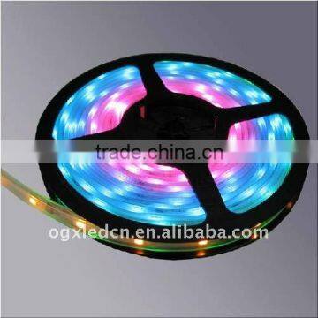 5050 30LEDs/m 5m/reel RGB silicon tube waterproof IP67 led strip light with white FPC and DC12V