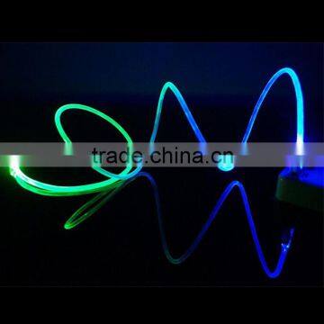 China Supplier Flash Light Cables and Wires LED Usb Cable for Huawei P9 photo-3