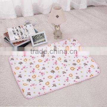 Bamboo Fibre Water-proof and Free Breathing Ultralarge Baby Changing Pads Mat Pink Baby Elephant