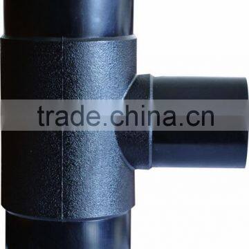 PE 200mm injection molding reducing tee of polyethylene pipe fittings
