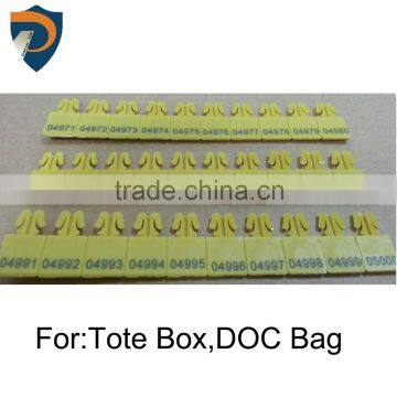 tote box seal Plastic Zip Seal document containers seal DP-ZIP01FH