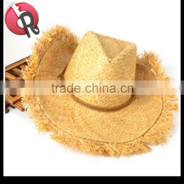 raffia straw cowgirl hat