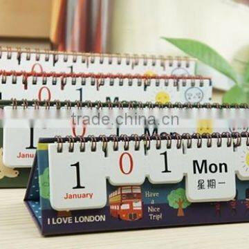 High quality weekly desk calendar