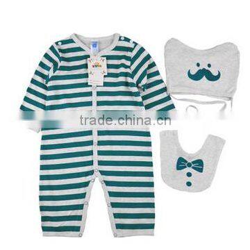 High Quality Lovely Newborn Infant Long Sleeve Wholesale Baby Snap Crotch Bodysuit Baby Clothes