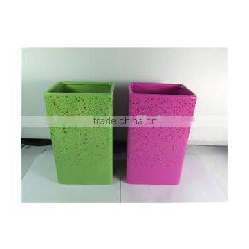 Modern green and pink flower vase ceramic vase decoration