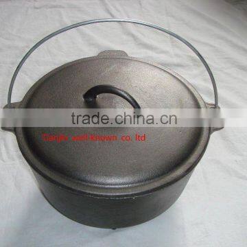 Cast iron cooking pot