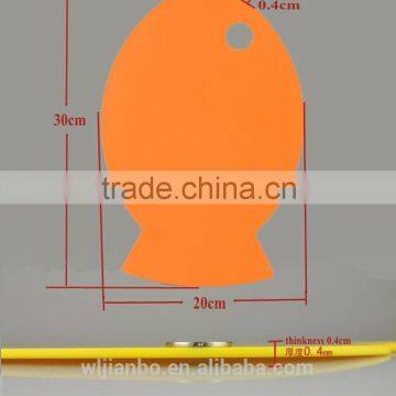 Fish Type Plastic PP Small Cutting Chopping Board Blocks For Kitchenware