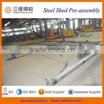 2014 new design building construction steel shed truss