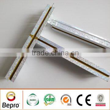 New color suspended ceiling channel system with hot stamping surface