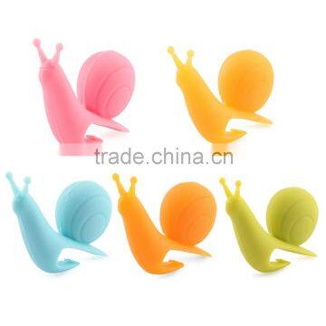 Popular New Design Snail Silicone Tea Bag Holder