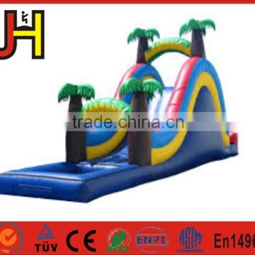 0.55mm PVC Tarpaulin and Slide Type Coco Tree Inflatable Kids Pool Slide