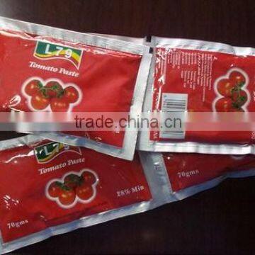 tomato paste sachet 70g 100g