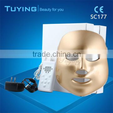 Portable home use 3 colors pdt led facial mask