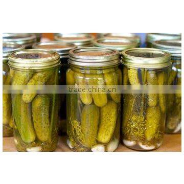 Best quality Vietnam fresh pickled cucumbers in jar, Gherkins 3-6cm, 540ml