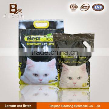 Best Clean Bentonite Cat Litter with odour of Lemon