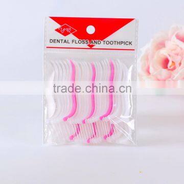 20picksn oral cleaning plastic dental floss toothpick