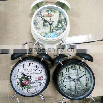 Wholesale Twin Bell Green Alarm Clock/Battery Operated/ Loud Alarm Clock