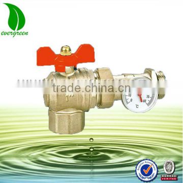 Brass Ball Valve with Thermometer