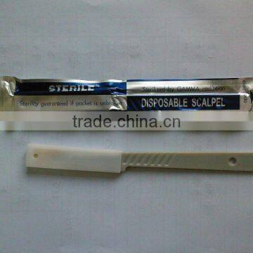 for medical and hospital with CE & FDA certificate plastic handle disposable scalpel