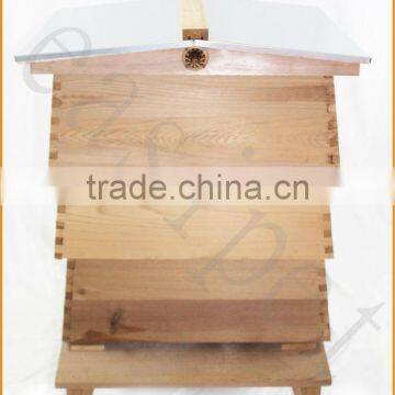 WBC Beehive Cedar New 3 Lifts Porch 2 Super 1 Brood Gabled Roof Beekeeping