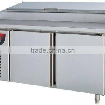 Deluxe pizza prep table, 2-door