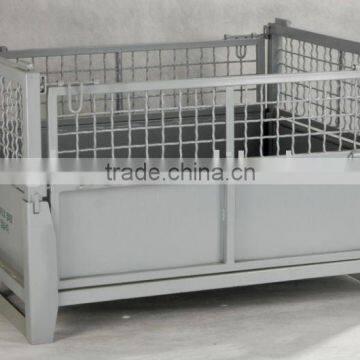 Foldable and Stackable Wire Mesh Container