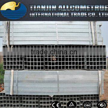 a6 BS1387 / ASTM A53 Rectangular Galvanized square pipes tube square and rectangular steel pipe tube full dimension