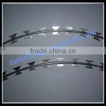 hot sale razor barbed wire price / barbed wire factory / galvanized barbed wire manufacture