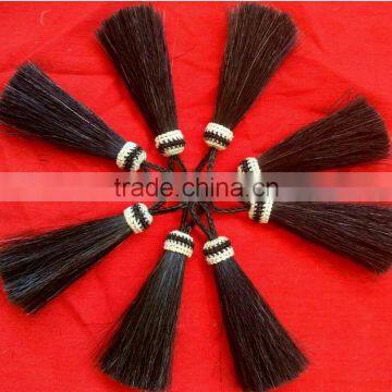 100% safe horse tail hair tassel for hot sale