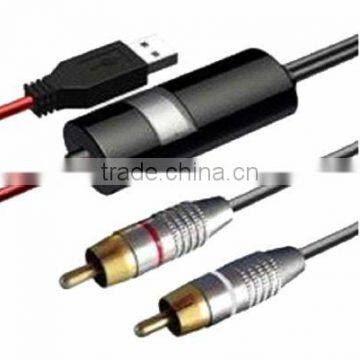 USB Sound card cable connect USB speaker