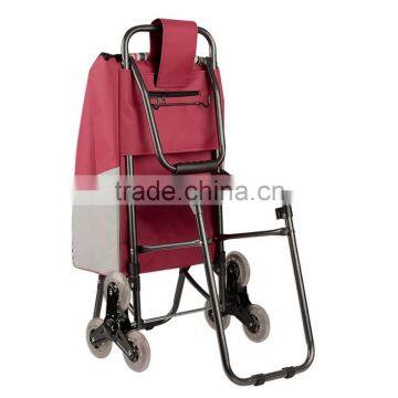 Stair Climbing Rolling Shopping Multipurpose Laundry Utility Cart With Seat photo-3
