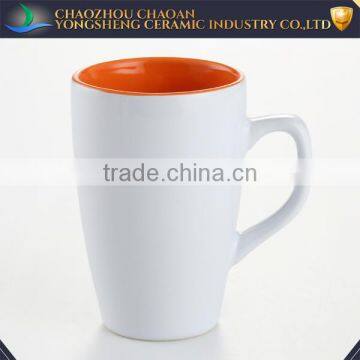 Hot sale four color choose cheap bulk ceramic mugs with glazed