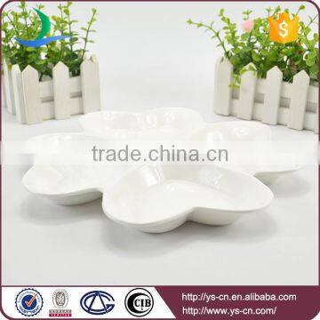 Wholesale White Ceramic Flower Design Kitchen Soy Sauce Dish photo-2