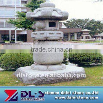 Outdoor stone lantern