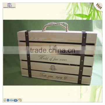 New Luxury High Quality Craft Wine Beer Liquor Display Wooden Box photo-3
