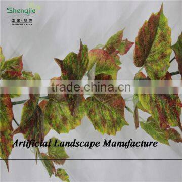 SJZJN 2561 Hanging Green Fabric Artificial Vine Leaves for Sale