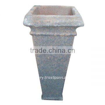 sandblast pot, sandblast planter