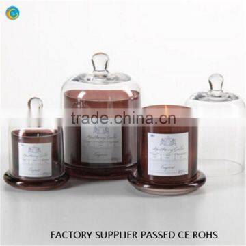 Electroplated Gold Glass Cloches Cover Glass Dome Jar photo-5